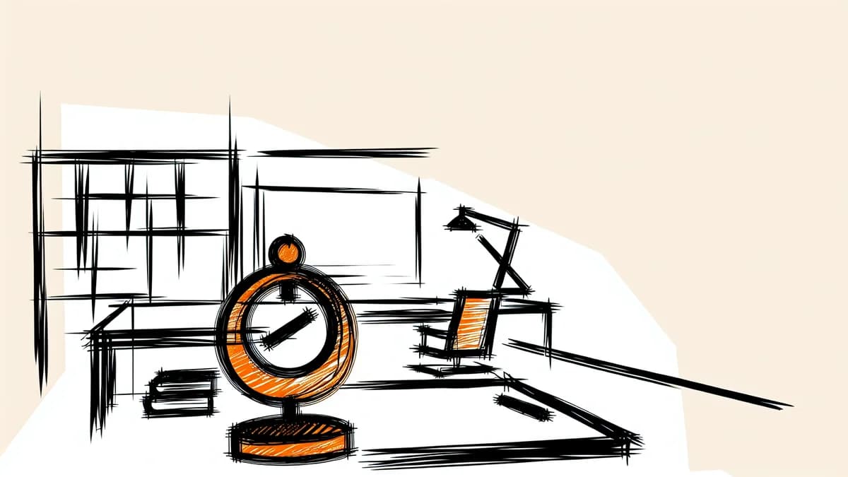 Fokus im Homeoffice aufbauen - Person arbeitet konzentriert am Schreibtisch